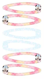 Minnie Mouse hair clip set of 3