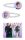 Frozen glitter hair clip set and 12 hair ties in one