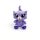 Big-eyed cute plush Cat 10cm high - Purple