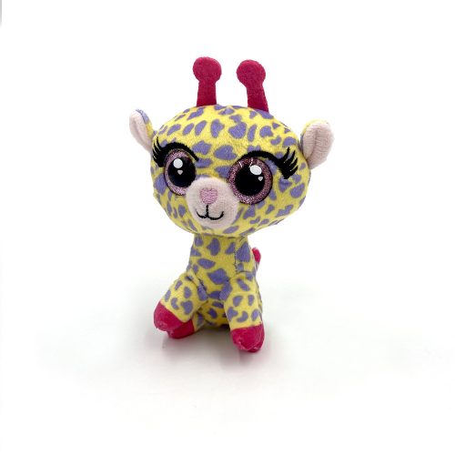 Big-eyed cute plush Giraffe 10cm high - Yellow