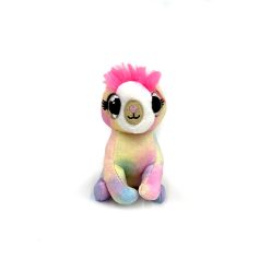 Big-eyed cute plush Llama 10cm high - Pink