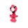 Big-eyed cute plush Flamingo 10cm high - Pink
