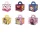 Birthday gift box 6.5x6.5x5.6cm 6 patterns 48pcs / pack (Hello Kitty / Cars / Paw Patrol / Monkey / Princess / Frozen)