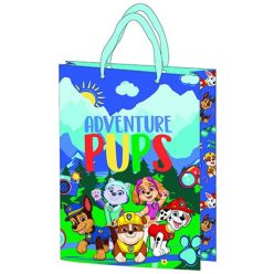   Gift bag 23x18x8.5cm, laminated plastic surface - Paw Patrol Blue