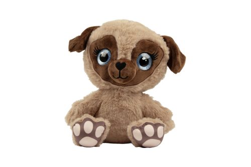 Big-eyed cute plush Dog 30cm high - Brown