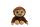 Big-eyed cute plush Monkey 30cm high - Brown
