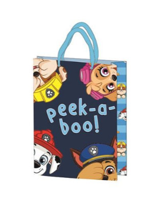 Gift bag 34x26x12cm. 4ass FSC Paw Patrol Blue
