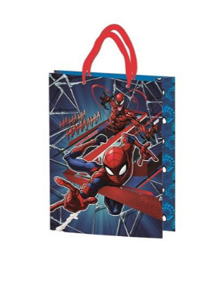 Gift bag 34x26x12cm. 4ass FSC Spiderman