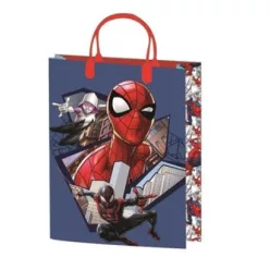 Gift bag 32x27x10cm, laminated plastic surface - Spiderman