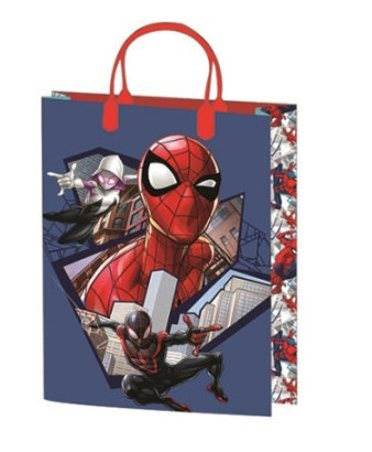 Gift bag 32x27x10cm, laminated plastic surface - Spiderman