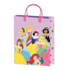   Gift bag 32x27x10cm, laminated plastic surface - Disney Princess
