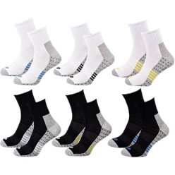 Lotto short sports socks - 3 pairs/pack - black - 43-46