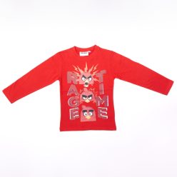   Angry Birds little boy long sleeve t-shirt - cotton t-shirt - red_104