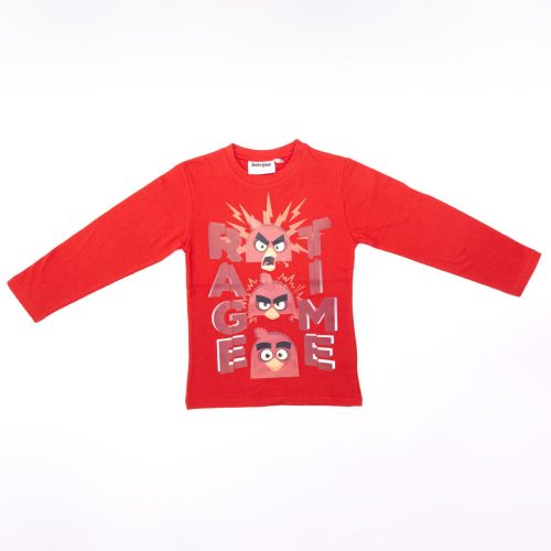 Angry Birds little boy long sleeve t-shirt - cotton t-shirt - red_110