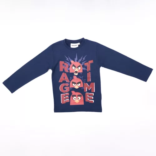 Angry Birds little boy long sleeve t-shirt - cotton t-shirt - dark blue_128