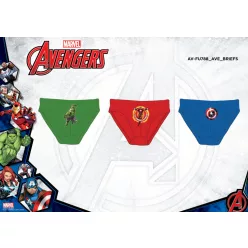 Avengers 3-piece little boy cotton underwear