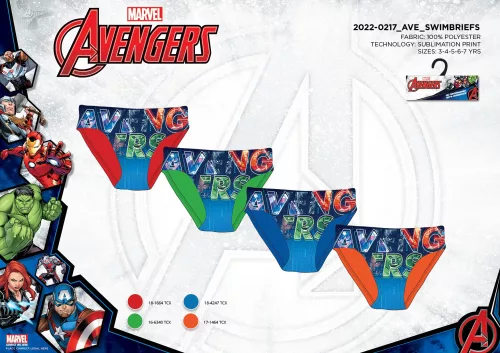 Avengers swim brief (3-8 years)