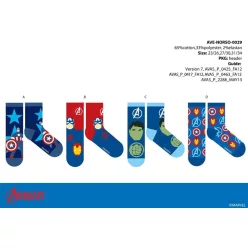 Avengers kids cotton regular socks - 4 pairs/pack