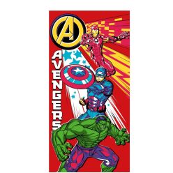 Avengers quick dry kids beach towel - 70x140 - red