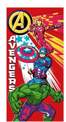 Avengers quick dry kids beach towel - 70x140 - red