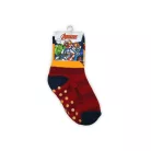 Non-slip kids ankle socks - Avengers - plush - yellow-red - 23-26