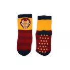 Non-slip kids ankle socks - Avengers - plush - yellow-red - 31-34