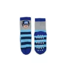 Non-slip kids ankle socks - Avengers - plush - grey-blue - 31-34