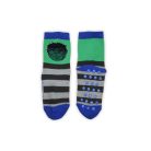 Non-slip kids ankle socks - Avengers - plush - green-grey - 27-30