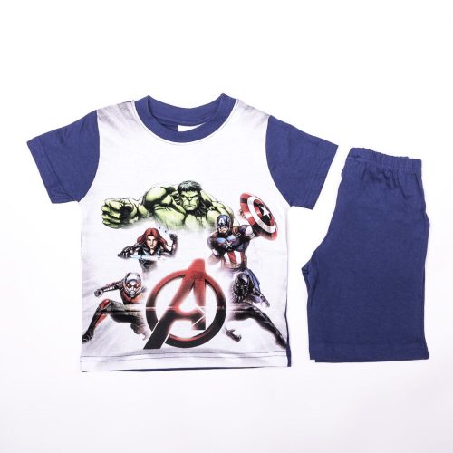 Avengers boy cotton summer set - t-shirt-shorts set - dark blue - 98