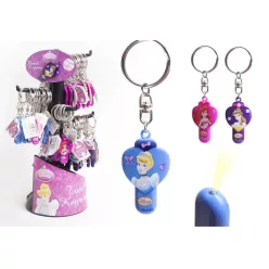 DISNEY PRINCESSES KEYCHAIN WITH FLASHLIGHT