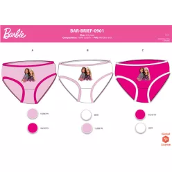 Barbie little girl panties - 3-piece cotton panties