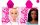 Barbie quick-drying poncho - 55x110 cm