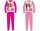 Barbie jersey pamut pizsama - rózsaszín - 98