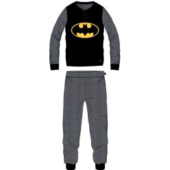   Batman férfi vékony pamut pizsama - jersey pizsama - fekete-sötétszürke