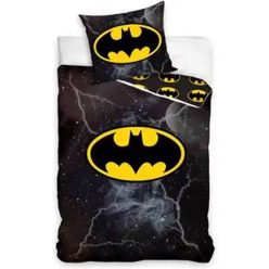   BATMAN villám Ágyneműgarnitúra 100% pamut 140x200 + 65x65
