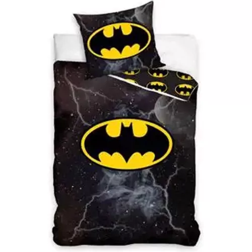 BATMAN lightning bedding set 100% cotton 140x200 + 65x65