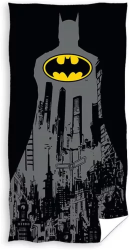 Batman kids beach towel - 100% cotton - 70x140 cm - black