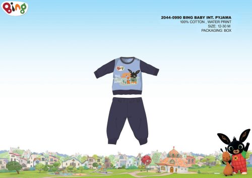 Winter interlock cotton baby pajamas - Bing Bunny