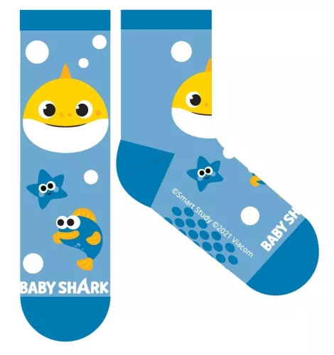 Baby Shark non-slip plush regular socks for kids