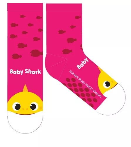 Baby Shark non-slip plush regular socks for kids