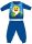 Baby Shark winter thick baby pajamas - cotton flannel pajamas - medium blue - 92