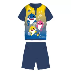   Baby Shark summer short sleeve kids pajamas - cotton jersey pajamas