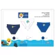 Baby Shark little boy underwear - 3-piece cotton underwear - 98-104