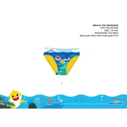 Baby Shark swim trunks for boys