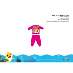 Baby Shark baby pajamas - jersey cotton pajamas - pink - 80