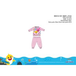   Baby Shark baby pajamas - jersey cotton pajamas - light pink - 98
