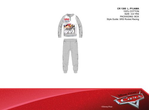 Disney Cars thin cotton kids pajamas - jersey pajamas - gray - 110