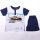 Short-sleeved cotton children's pajamas - Cars - dark blue - 116