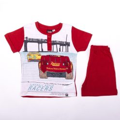   Short-sleeved cotton children's pajamas - Cars - racing - red - 122