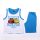 Cars boys cotton summer set - tank top-shorts set - light blue - 122